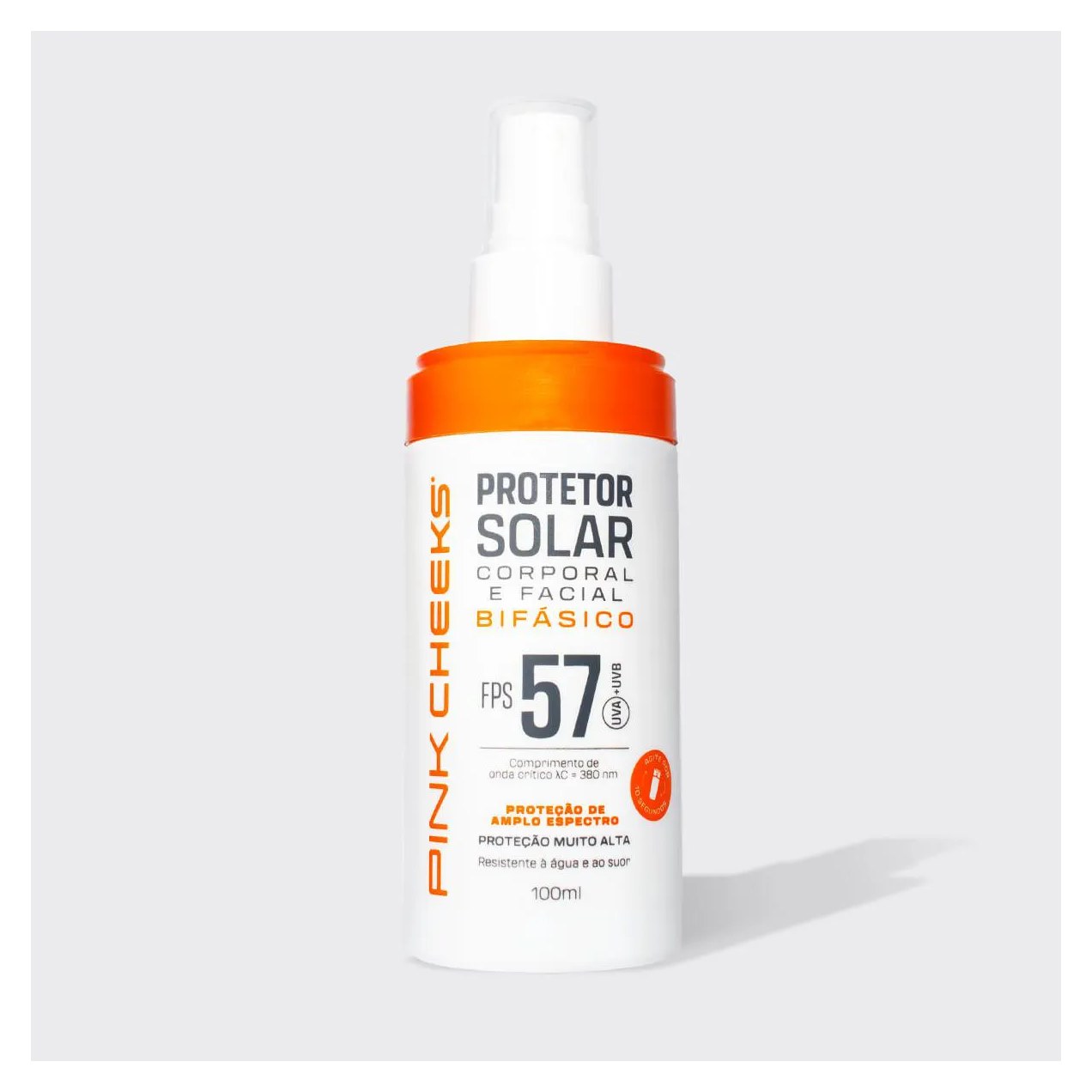 Protetor Solar Corporal Facial Bifasico Fps 57 Fpuva 30 - Pink Cheeks