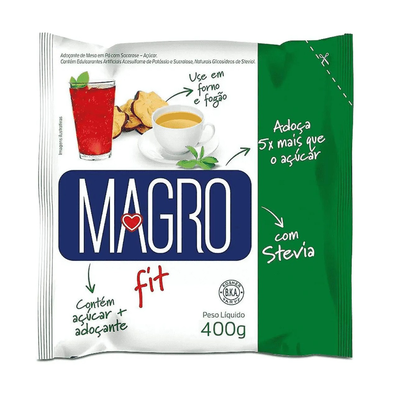 Açúcar Light em Pó com Stevia Adoçante - Magro Fit