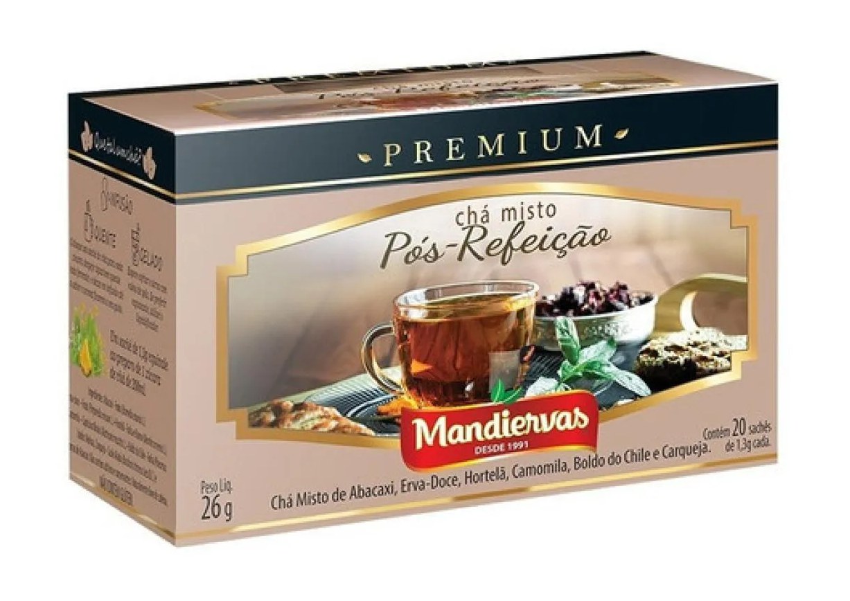 Chá Misto Premium Pós Refeição Digestivo Sachês - 20X1,3G