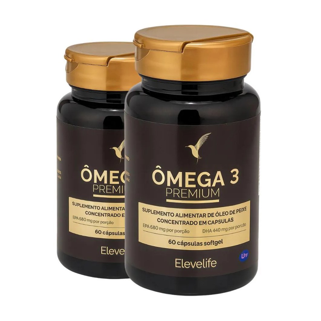 Ômega 3 - Premium - 60 Dias - 120 Cápsulas Eleve Life