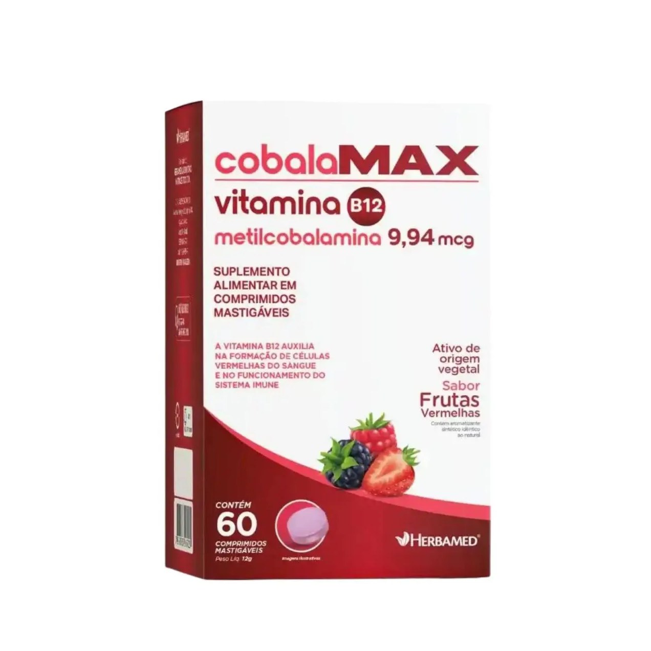 Cobalamax Metilcobalamina Herbamed B12 Ativa C60
