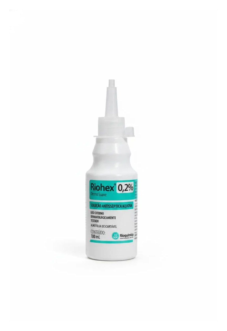 Riohex 0,2 % Clorexidina Solução Aquosa Dermo Suave 100 Ml