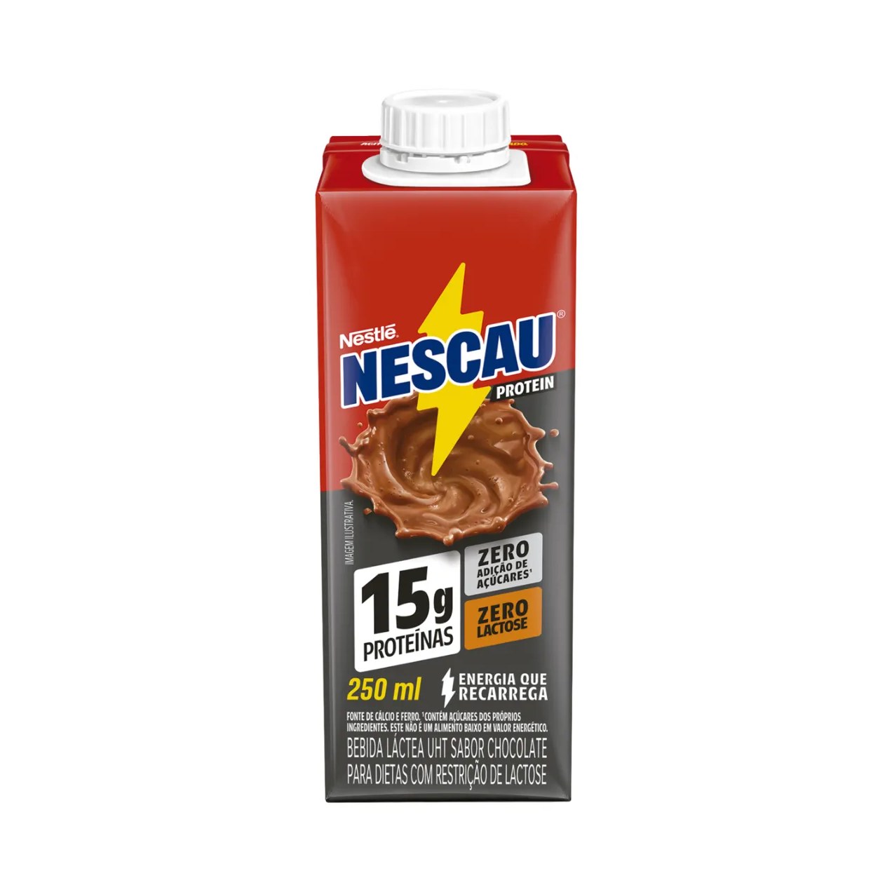 Nescau Bebida Láctea UHT Chocolate 15g de Proteína 250ml
