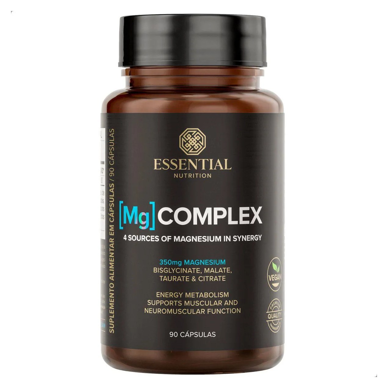 Magnesio Mg Complex Vegano Premium 90 Capsulas Essential Natural