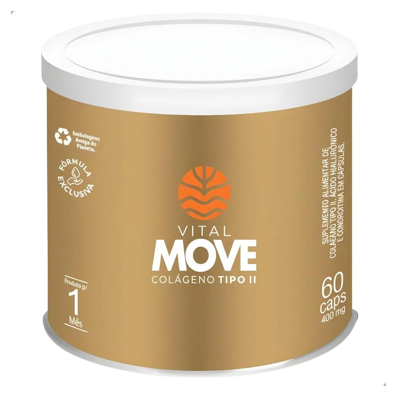 Move Colágeno Tipo 2 Joint 400Mg 60 Capsulas Vital Atman Natural