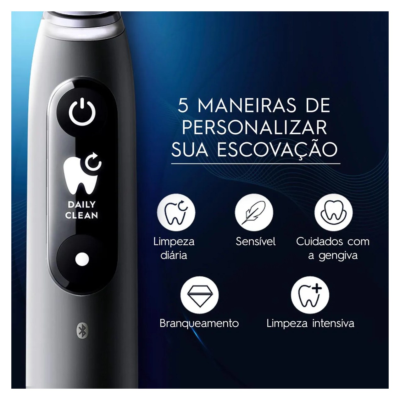 Escova de Dente Elétrica Oral-B iO Series 6 1 Cabo + 4 Refis