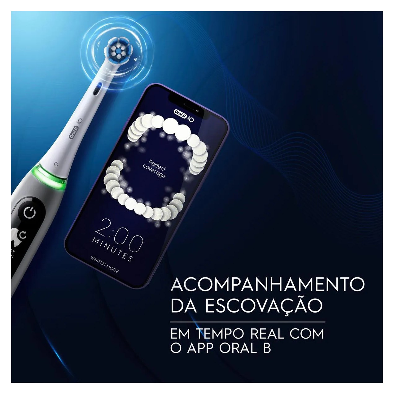 Escova de Dente Elétrica Oral-B iO Series 6 1 Cabo + 4 Refis