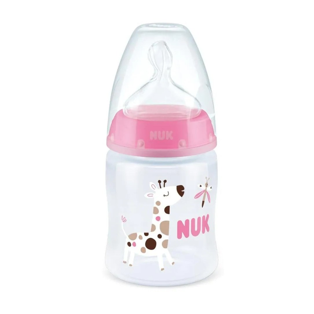 Mamadeira Anticólica com Controle de Temperatura 150Ml Rosa - Nuk