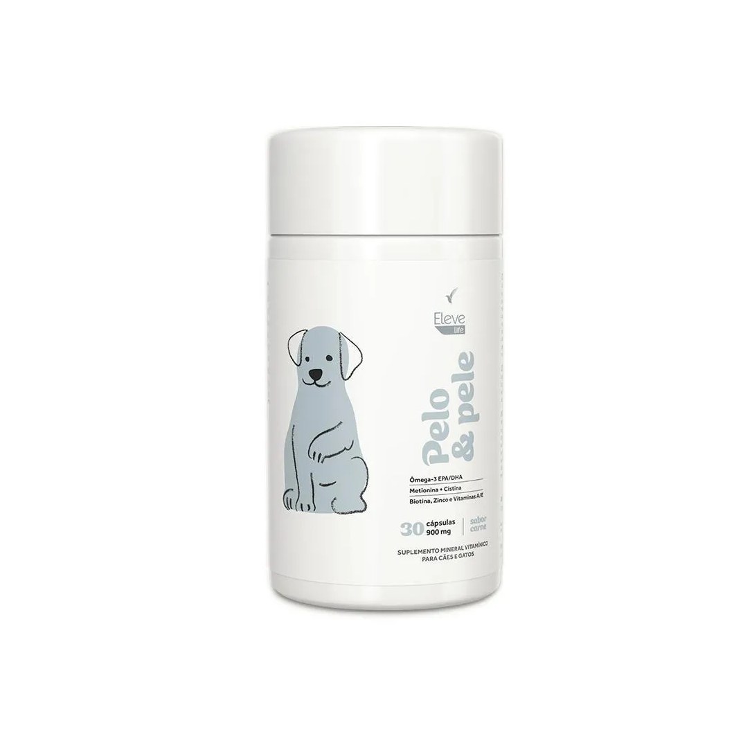 Pelo e Pele Ômega 3 + Aminoácidos + Zinco + Vitaminas 900 Mg