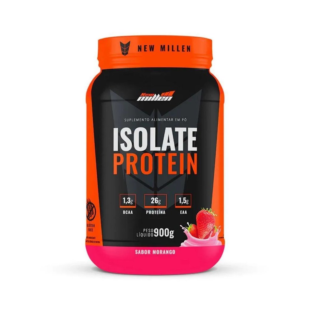 Whey Isolate Protein Zero Lactose (900G) - Morango