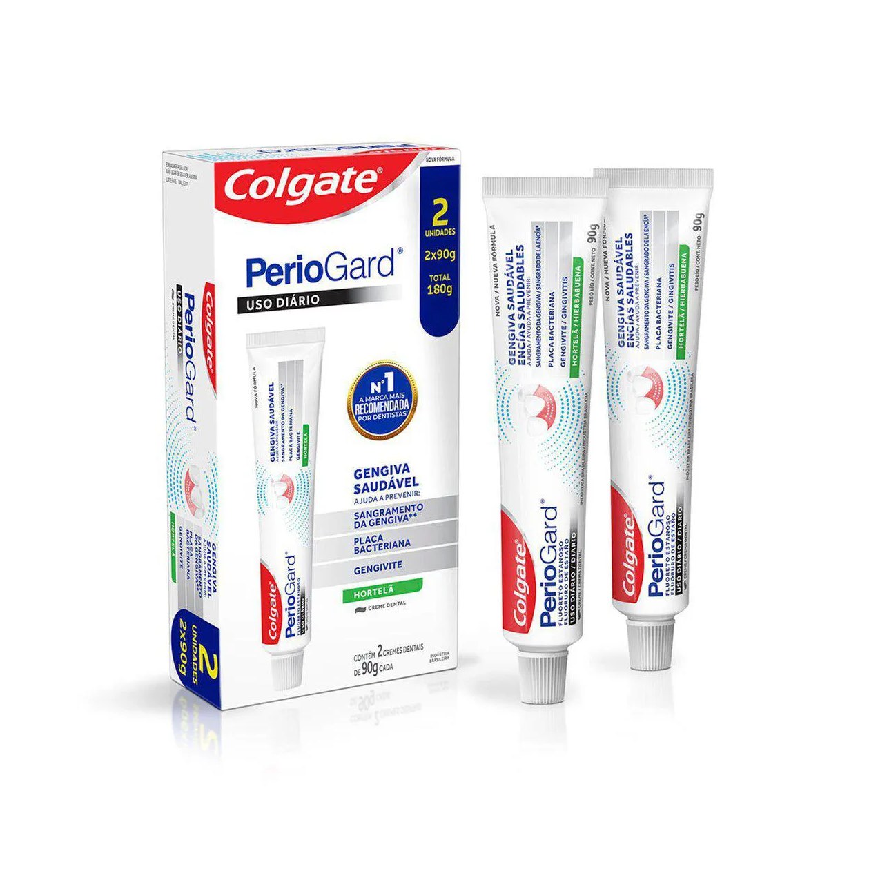 Kit Creme Dental Colgate Periogard Gengiva Saudável Hortelã 2 unidades 90g cada