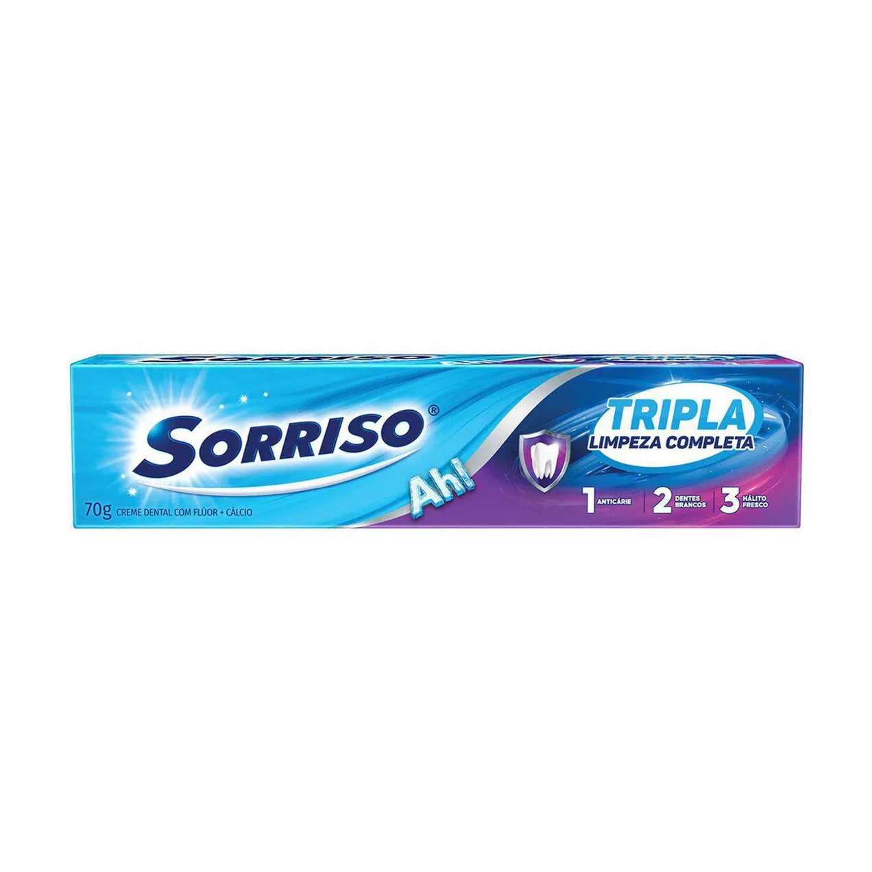Creme Dental Sorriso Tripla Limpeza Completa 70g