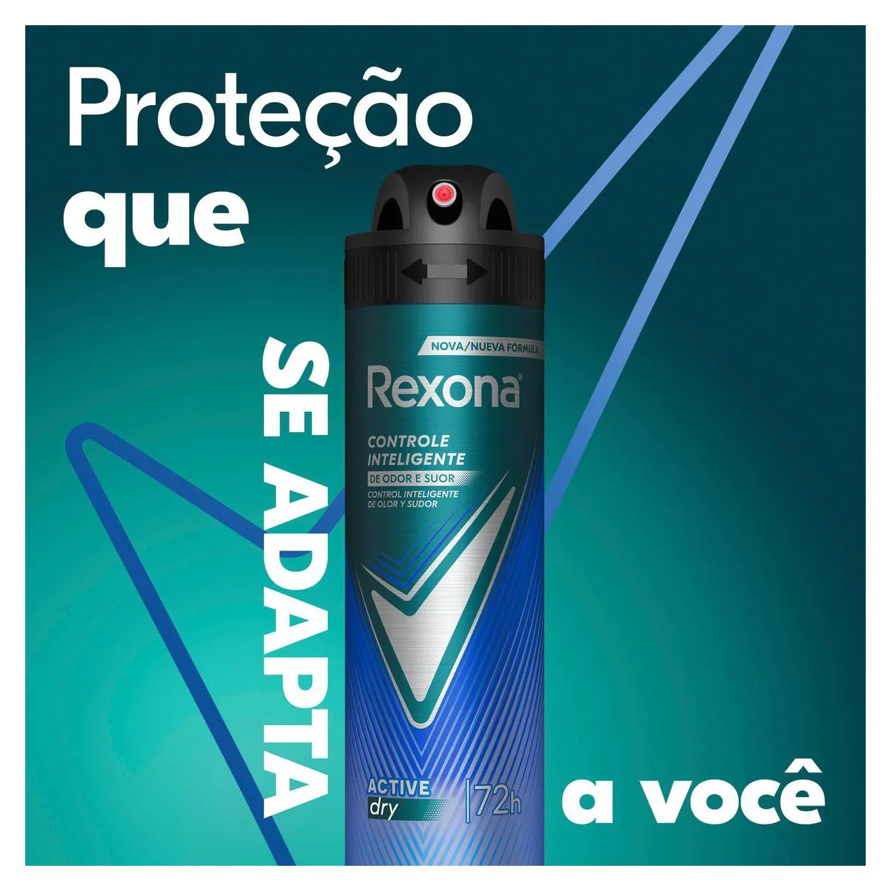 Desodorante Antitranspirante Aerosol Rexona Men Active Dry Masculino 72h 150ml