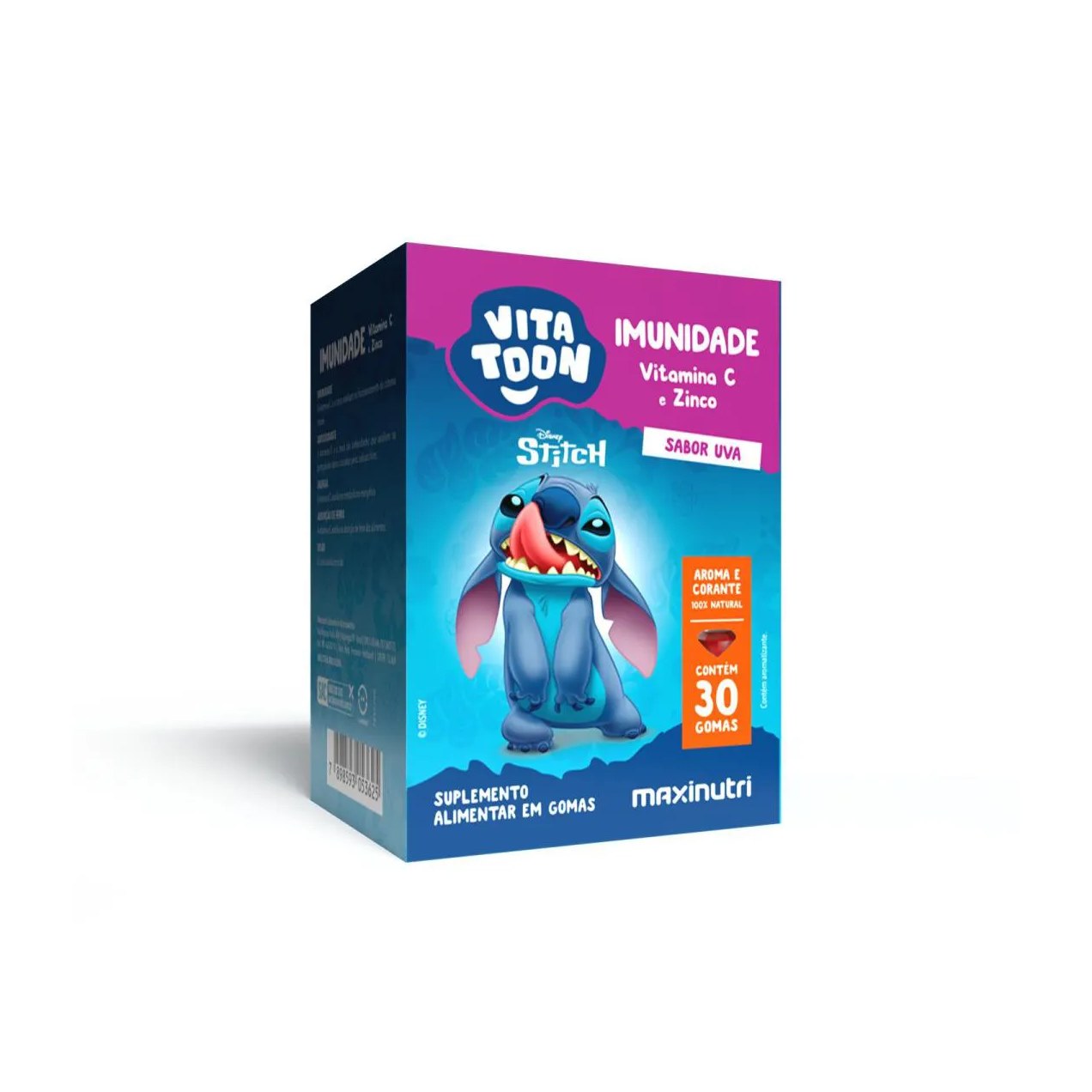 Vitatoon Stitch Imunidade 30 Gomas - Maxinutri