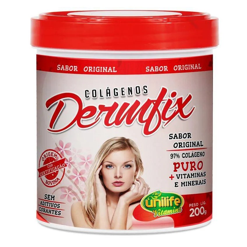 Colágeno Hidrolisado Dermfix 200G em Pó Unilife