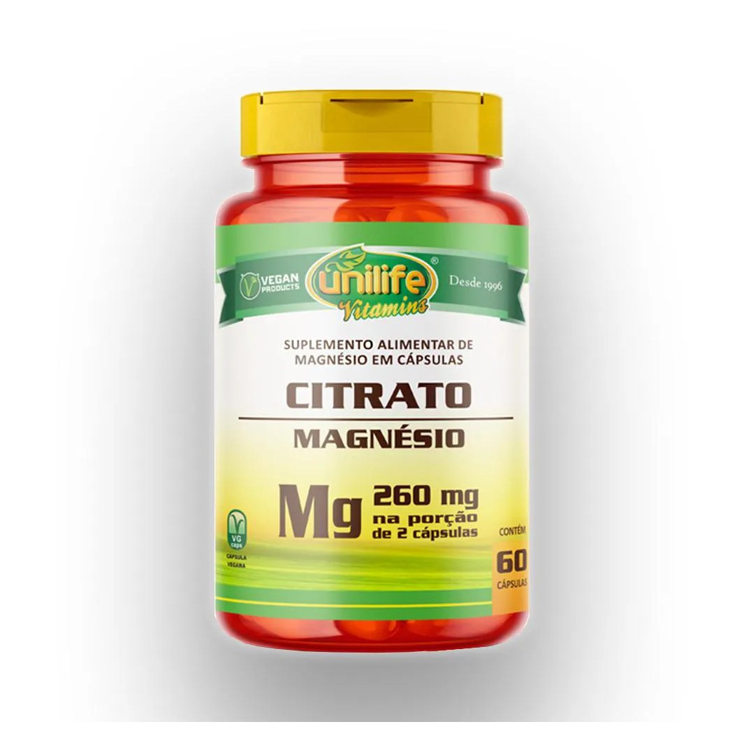 Magnésio Citrato Unilife 350Mg 60 Cápsulas