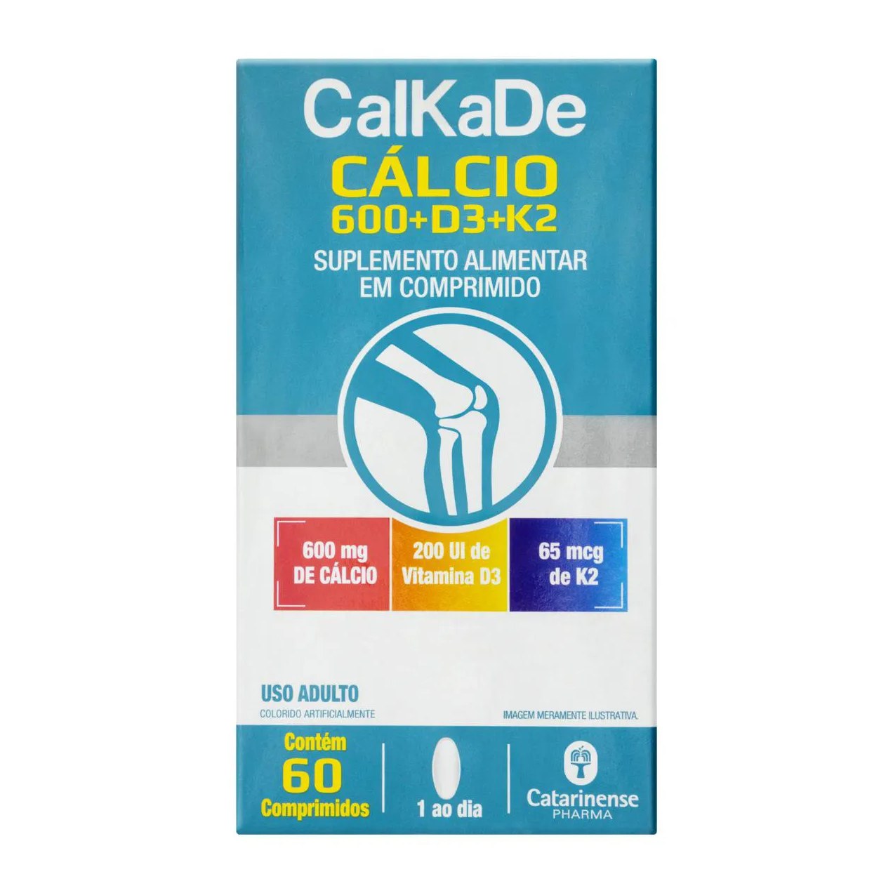 Calkade Cálcio Catarinense 60 Comprimidos