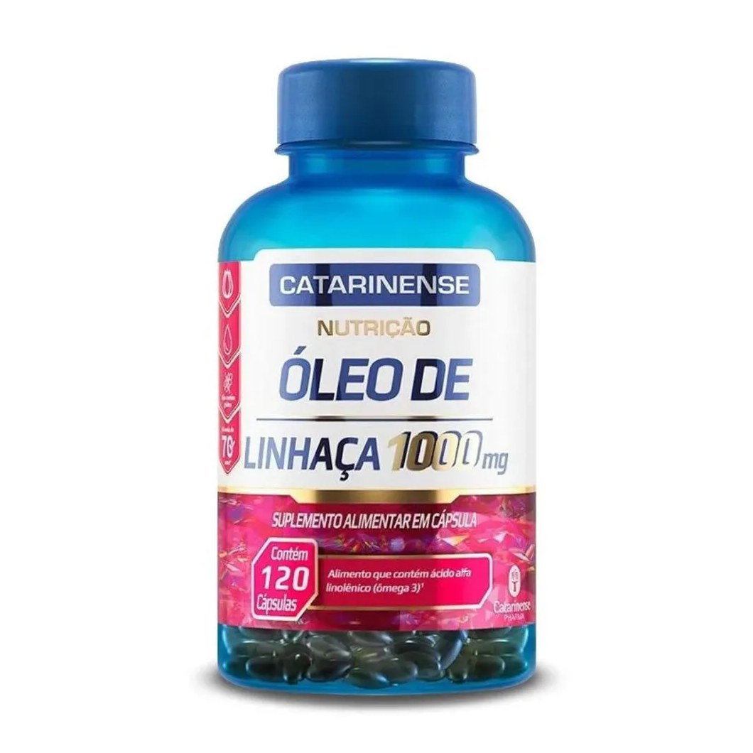 Óleo de Linhaça 1000Mg Catarinense 120 Cápsulas
