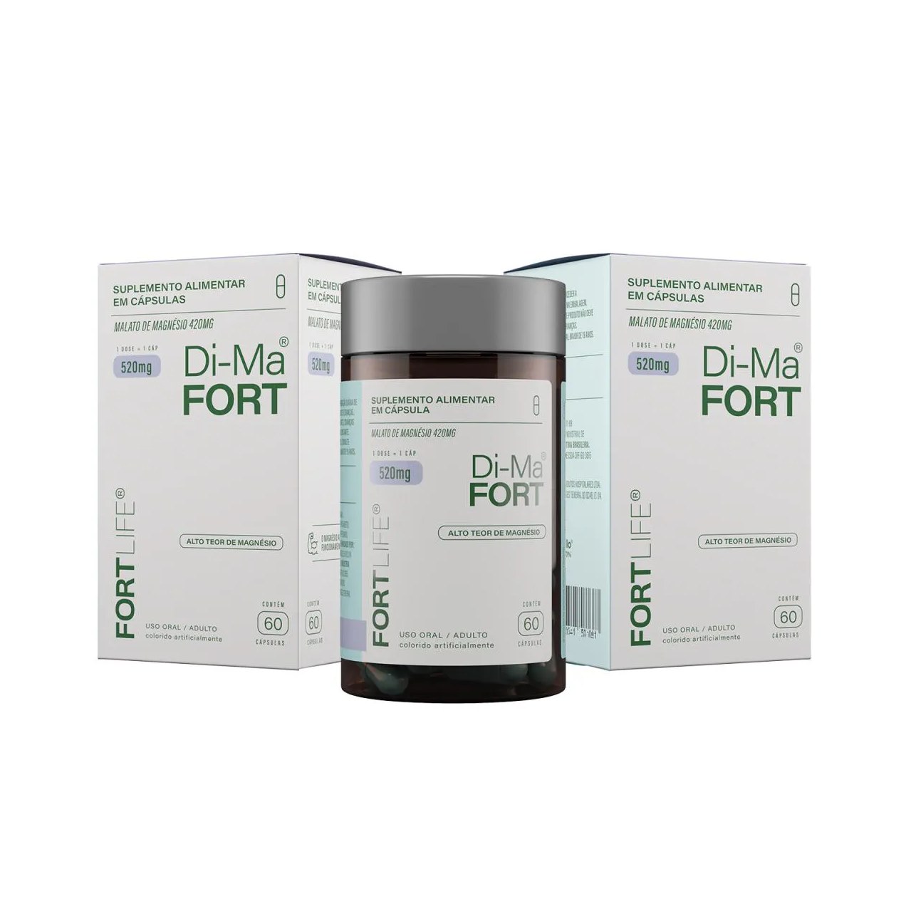 Kit 2 Und Di-Mafort 520Mg 60 Cápsulas Fortlife