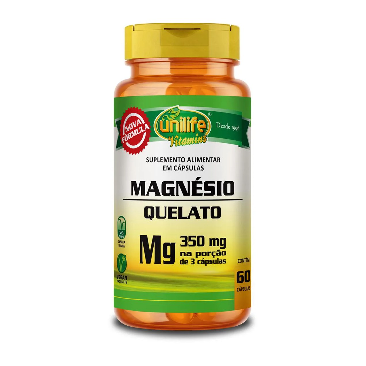 Magnésio Quelato Unilife 60 Cápsulas
