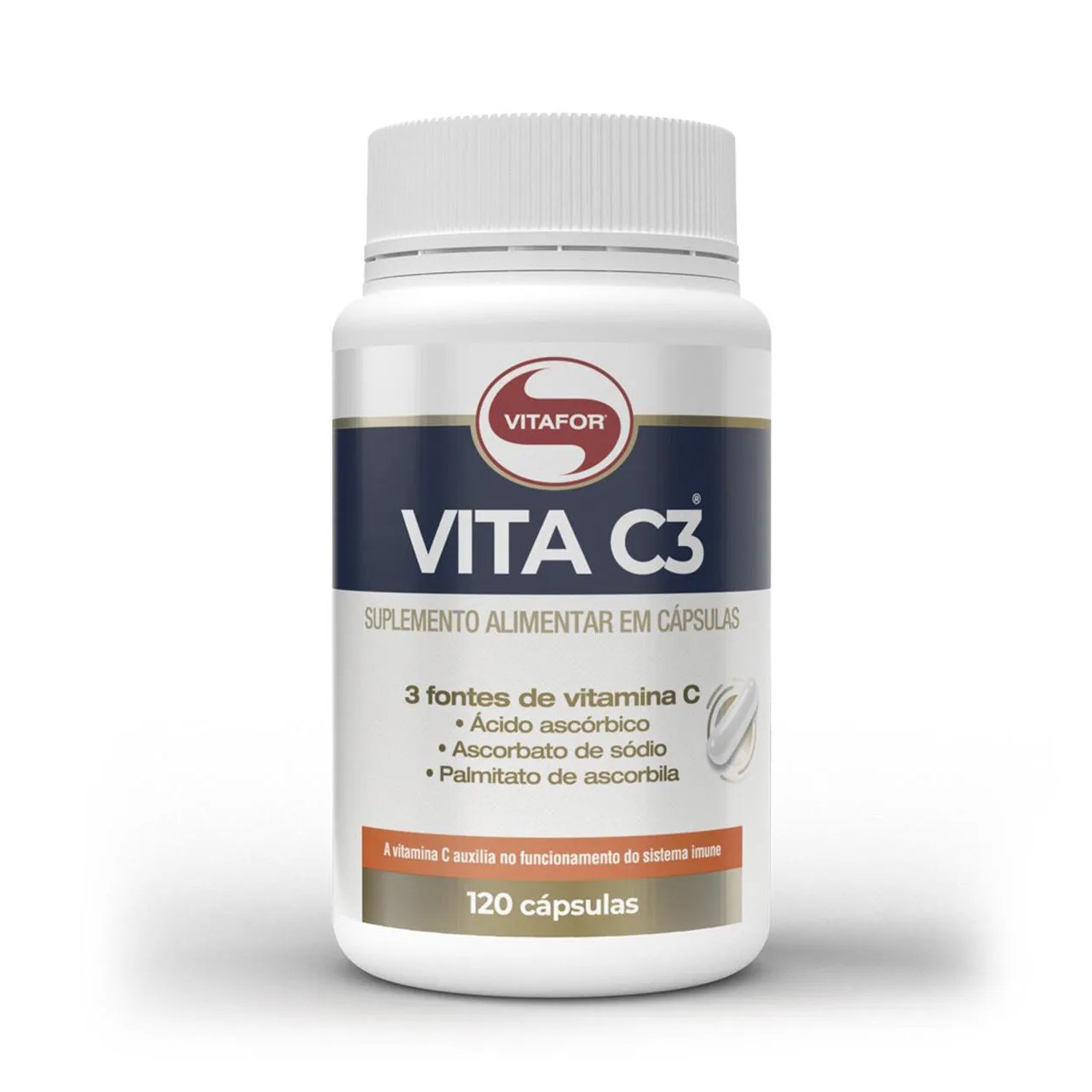 Vita C3 Vitamina C Vitafor 120 Cápsulas