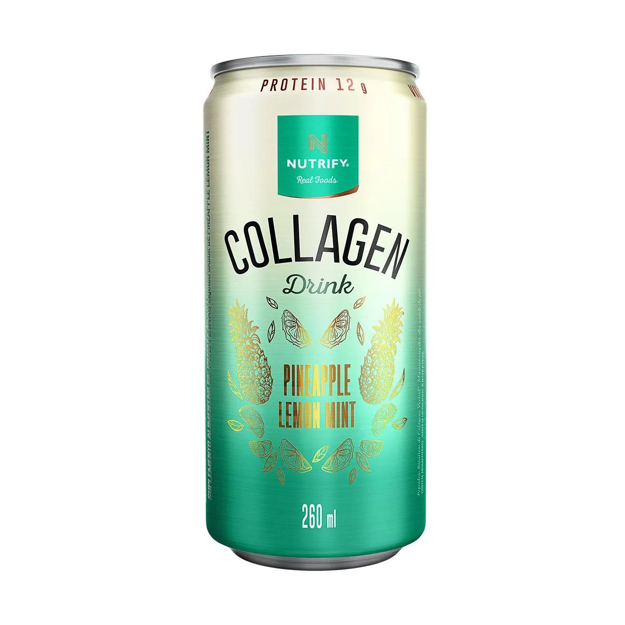 Collagen Drink Abacaxi com Hortelã e Limão Nutrify 260Ml