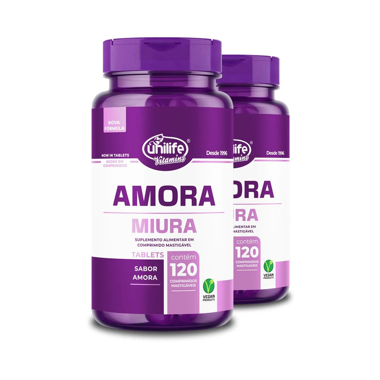 Kit 2 Amora Miura Unilife 120 Comprimidos