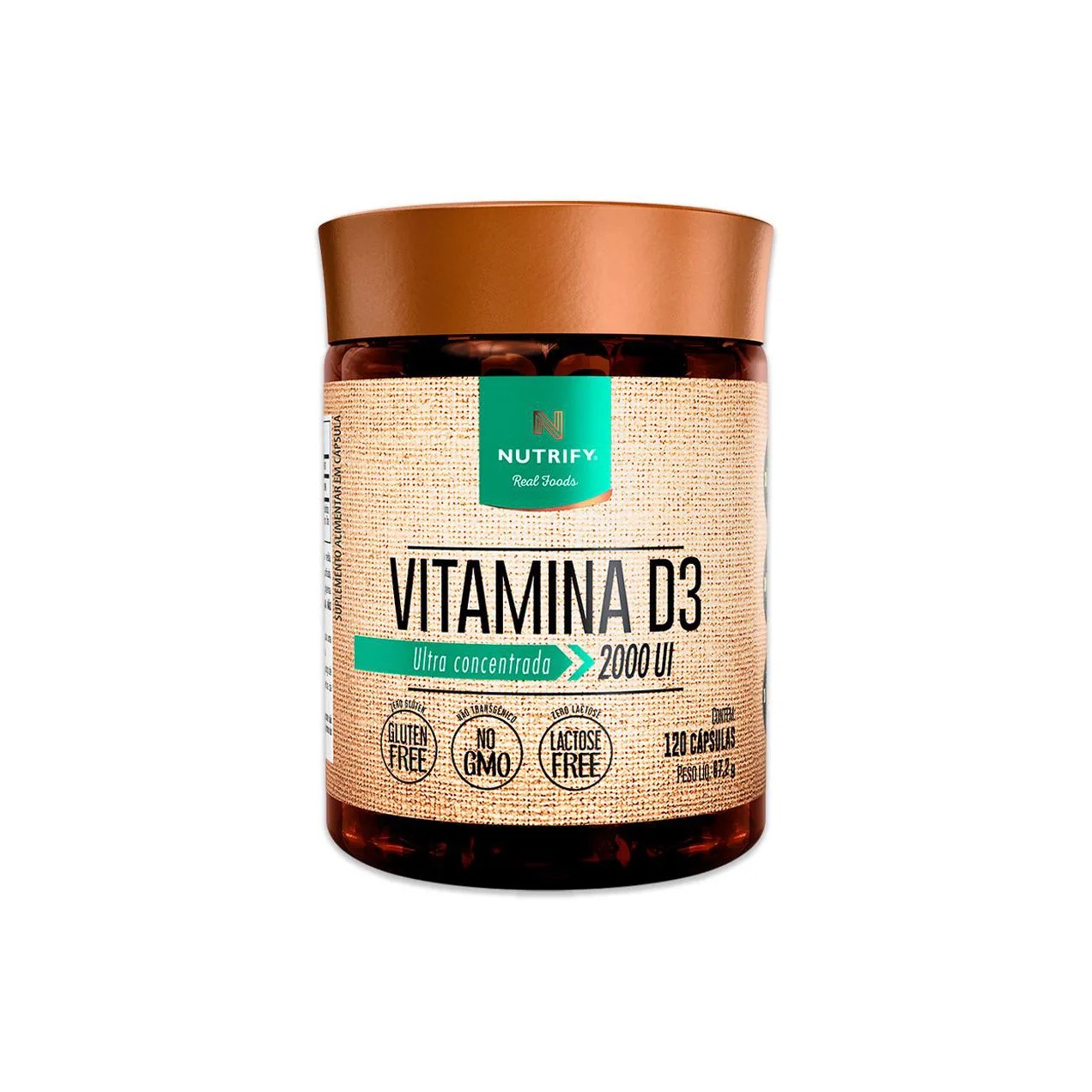 Vitamina D3 2000Ui 120 Cápsulas Nutrify