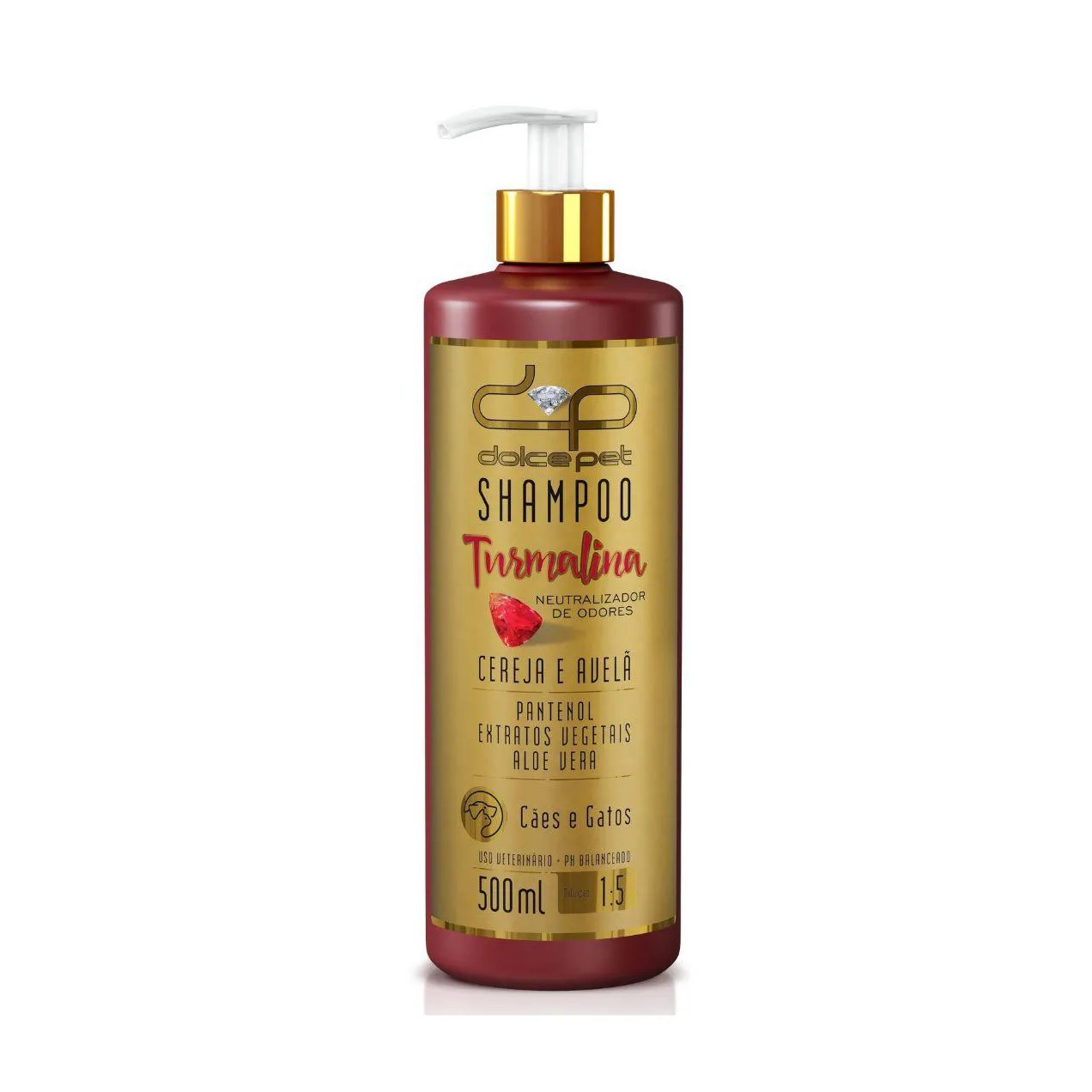Shampoo para Cães Dolce Pet Neutralizador de Odores Cereja Avela 500Ml
