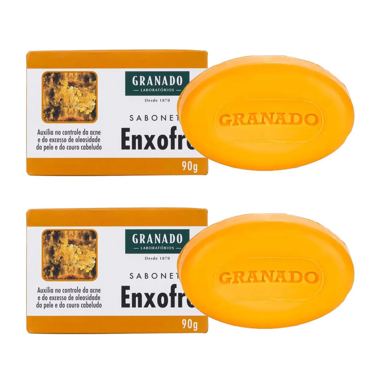 Kit Granado 2 Sabonetes em Barra de Enxofre 90G