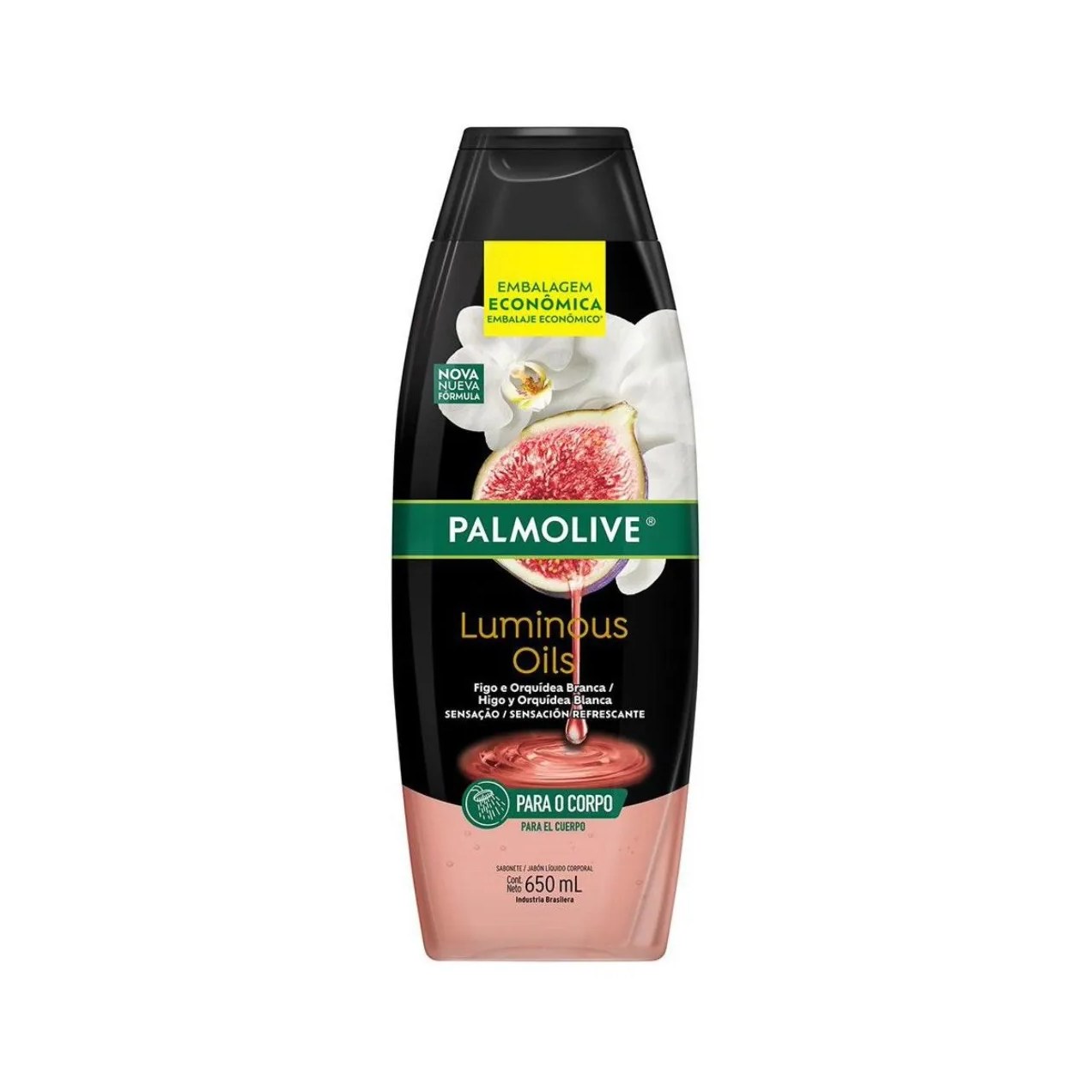 Sabonete Líquido Corporal Palmolive Luminous Oil Figo e Orquídea 650ml