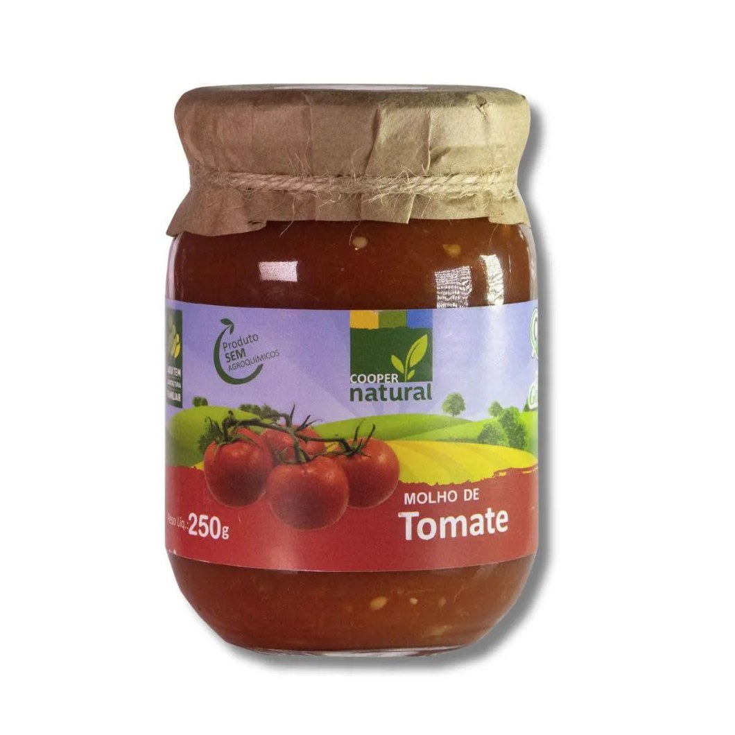 Molho de Tomate Orgânico Coopernatural 250G U Unica