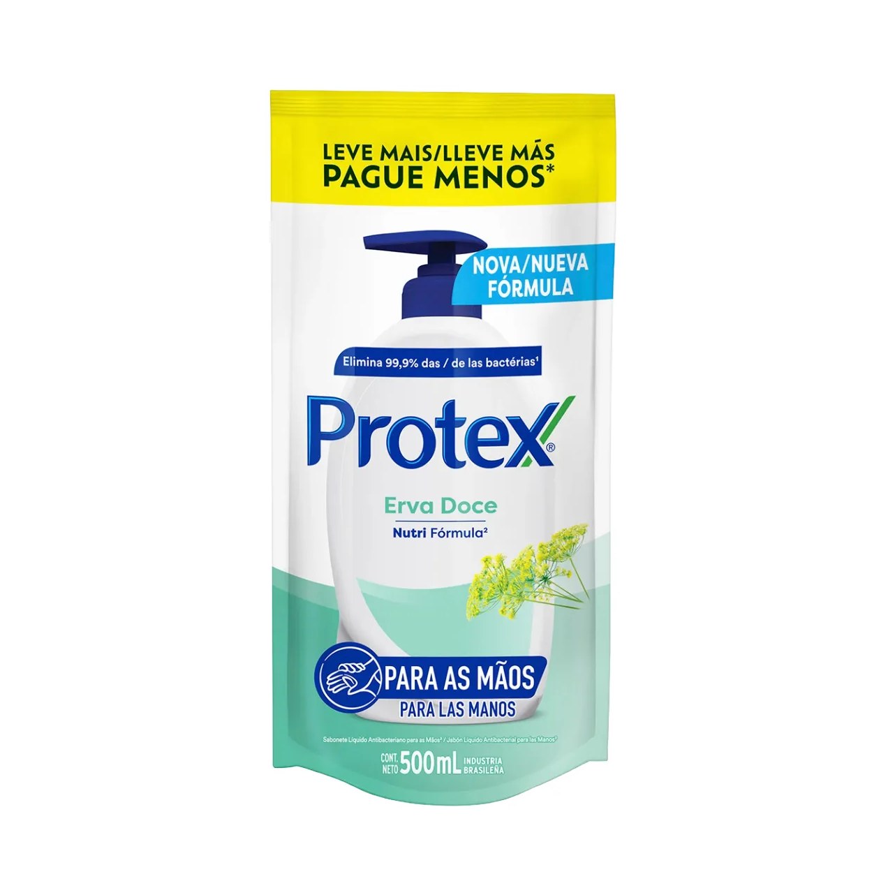 Refil Sabonete Líquido Protex Erva Doce 500ml