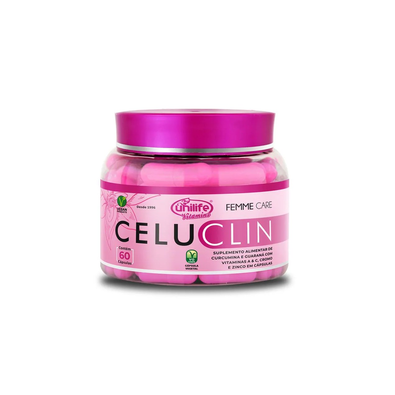 Celuclin Femme Care Vegano Unilife 60 Cápsulas 430Mg