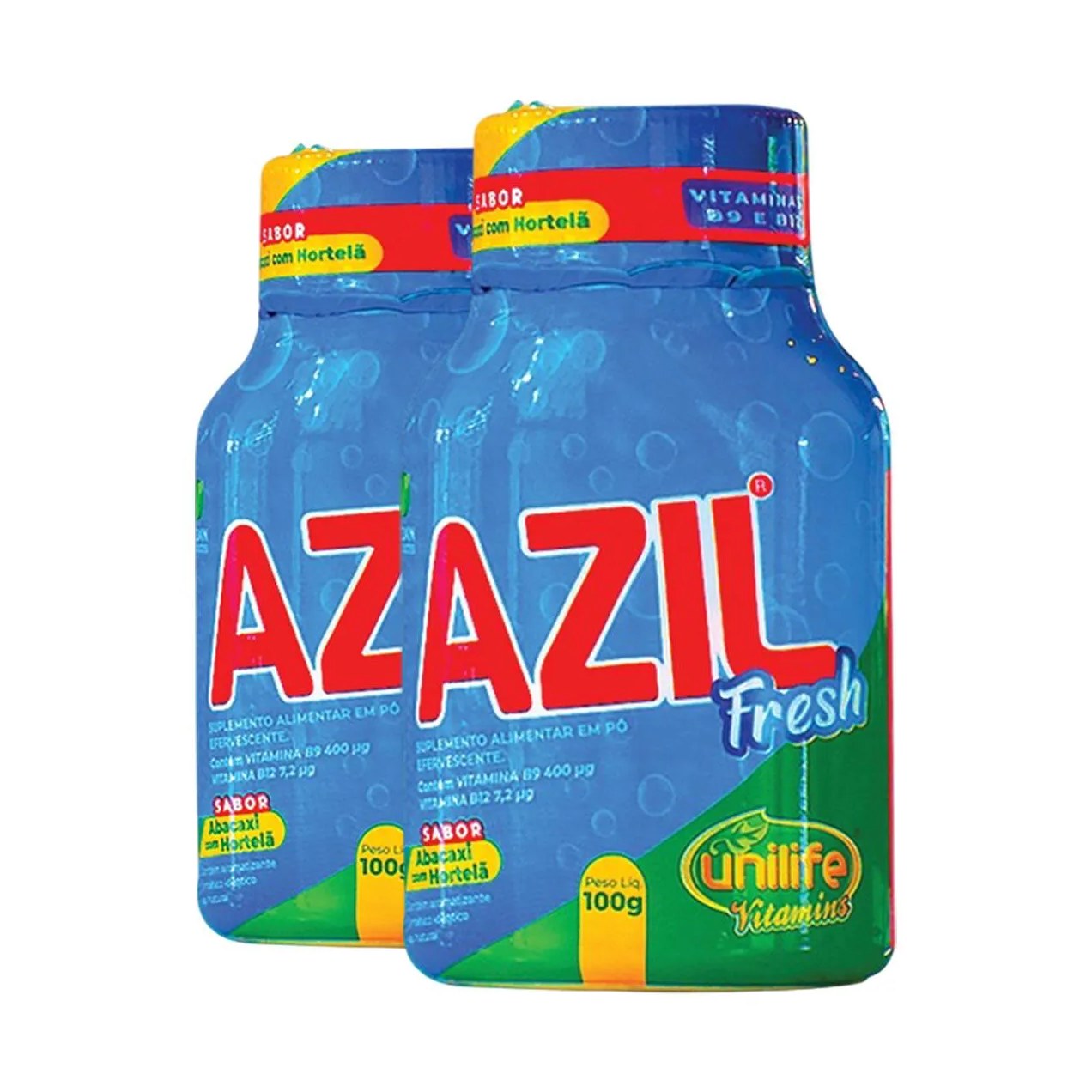 Kit 2 Azil Fresh Unilife Abacaxi e Hortelã 100G