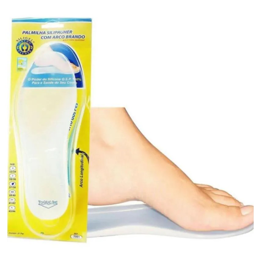Palmilha Silipauher com Arco Brando para Absorção de Impactos - Ortho Pauher 3536