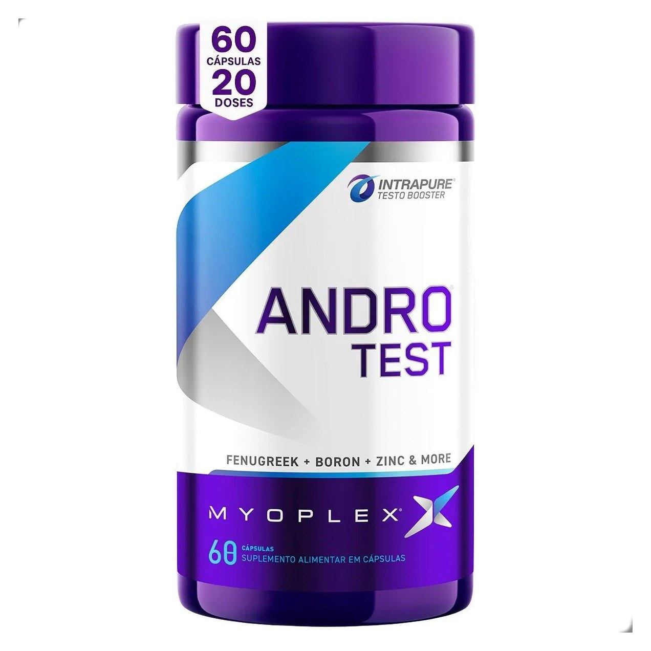 Andro Test Feno Grego Boro Zinco e Mais 60 Cápsulas Myoplex Natural