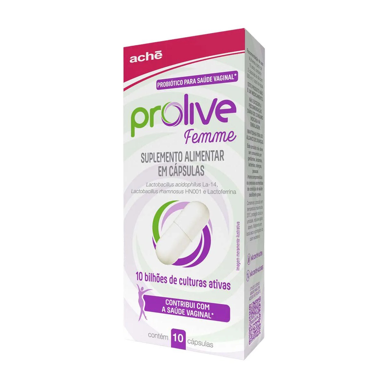 Probiótico Prolive Femme 10 cápsulas