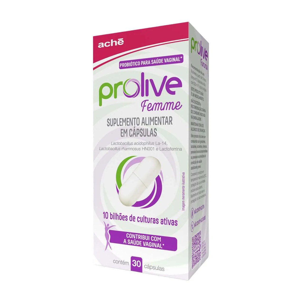 Probiótico Prolive Femme 30 cápsulas