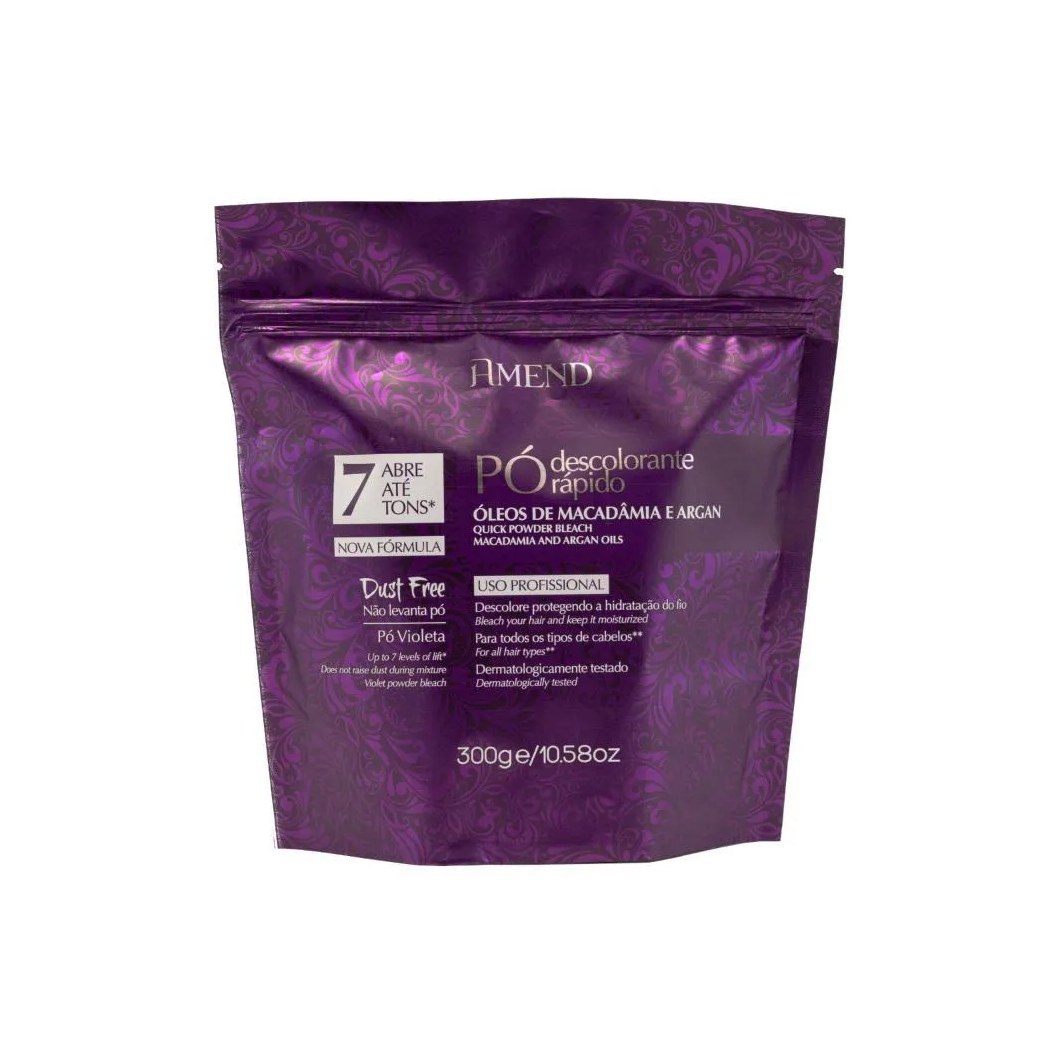 Pó Descolorante Amend Macadâmia e Argan 300 G