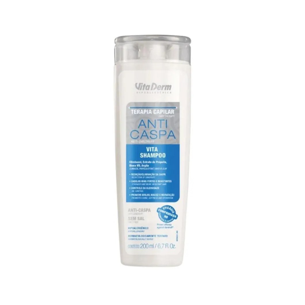 Shampoo Vita Derm Terapia Capilar Shampoo Anticaspa 200 Ml