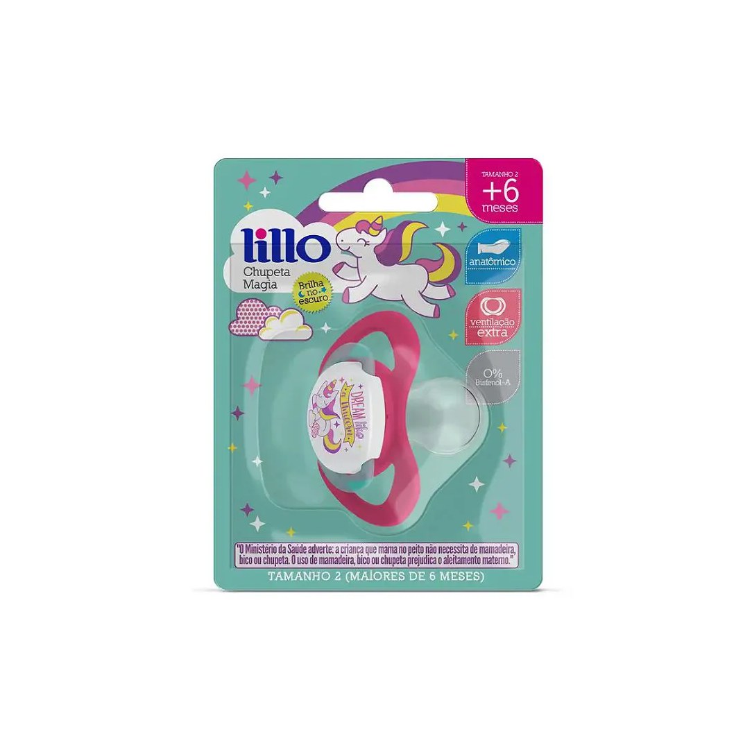 Chupeta Lillo Magia Orto Sil Tamanho 2 Rosa