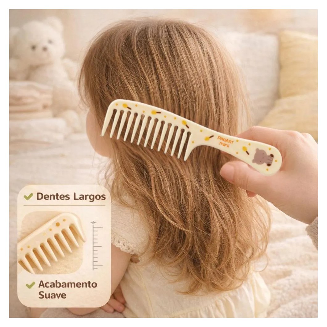 Pente Dentes Largos Infantil Proart Mini Pmp01B