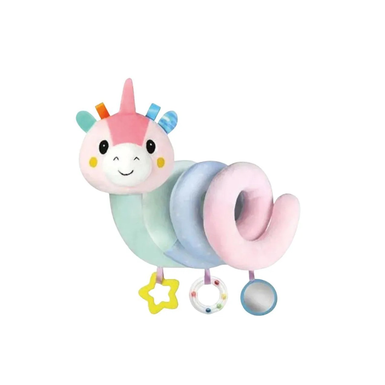 Móbile Chocalho Espiral Carrinho Cadeira Easy Maxi Baby Rosa