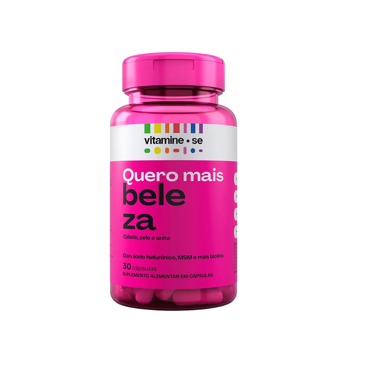Polivitamínico Vitamine-se Quero Beleza para Cabelos, Pele e Unhas 30 cápsulas