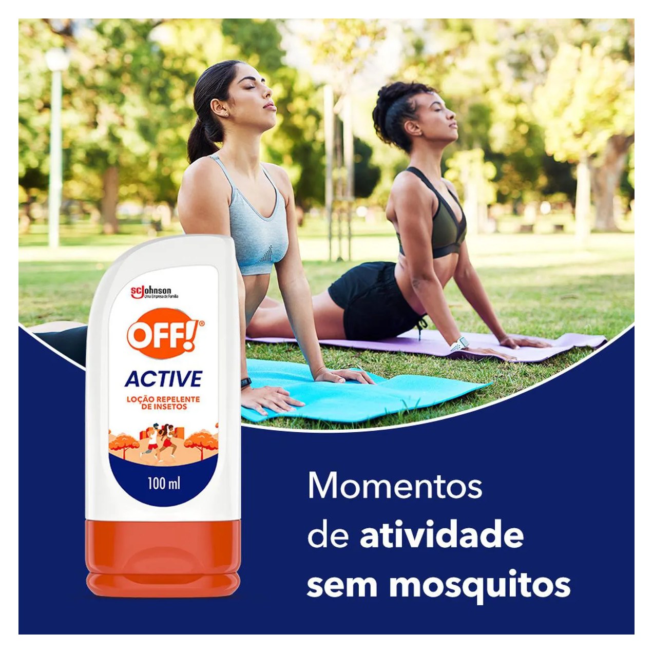 Repelente de Insetos Off! Active com DEET Longa Duração Loção 100ml