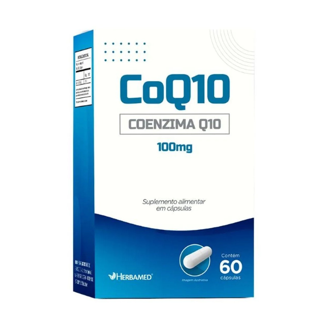Coenzima Q10 Coq10 100Mg Antioxidante 60 Capsulas Herbamed Natural