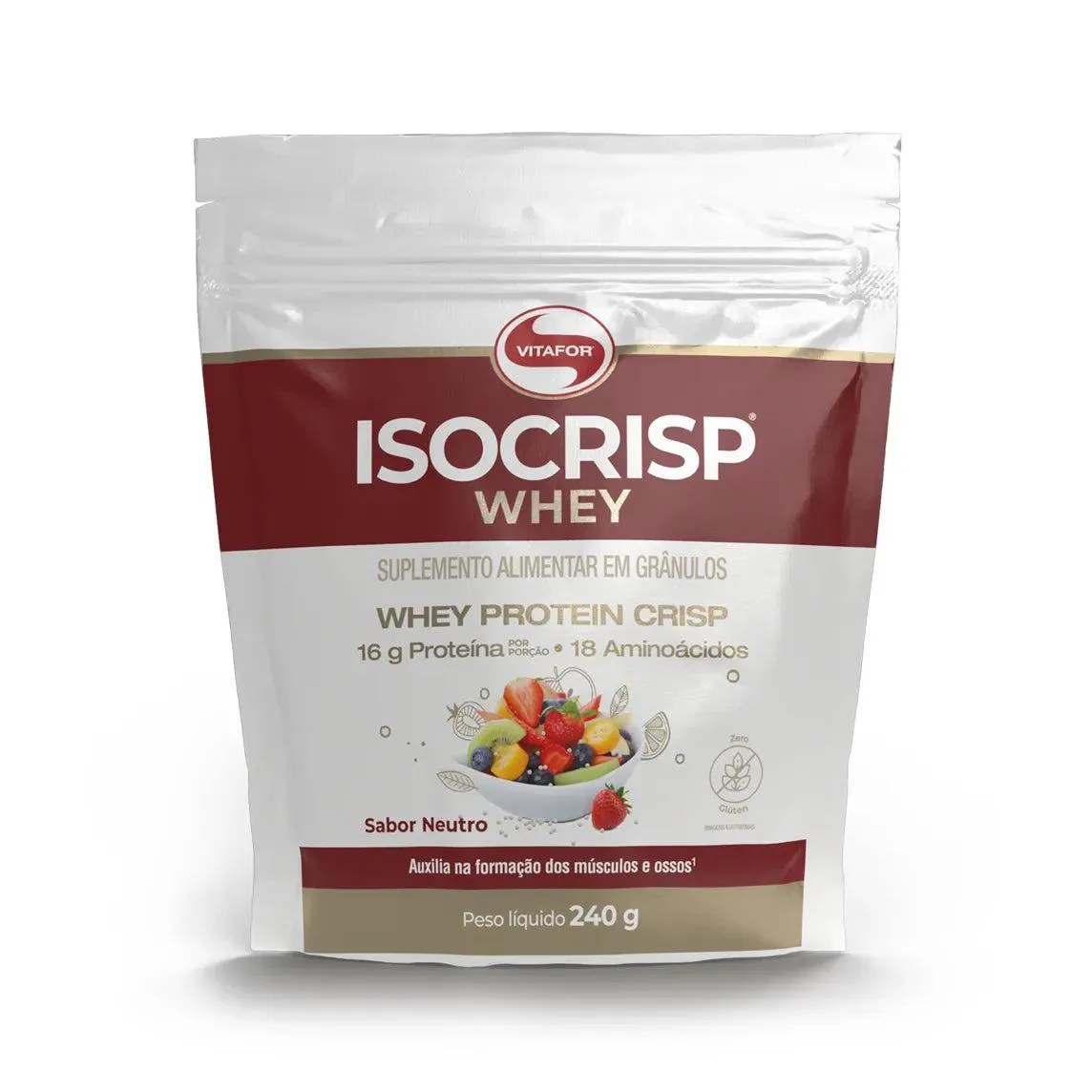 Proteína - Isocrisp Whey - Pouch 240G - Vitafor