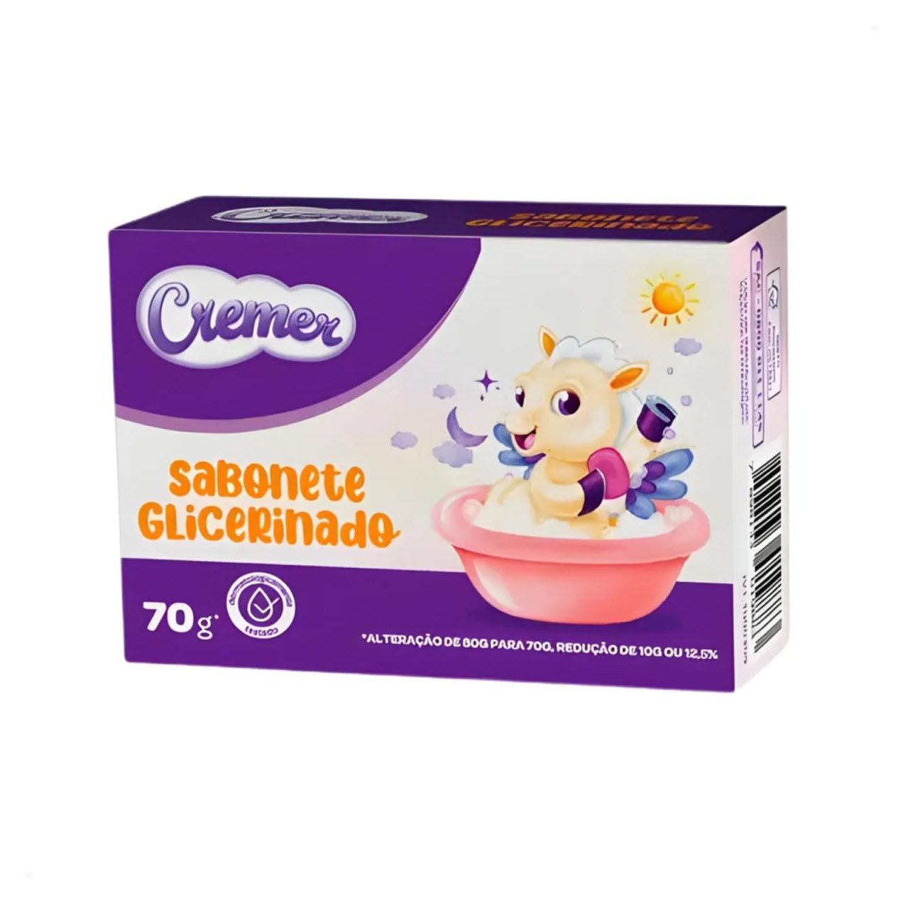 Sabonete Inf Cremer Glicerinado 70 Gramas Infantil 1 Unidade