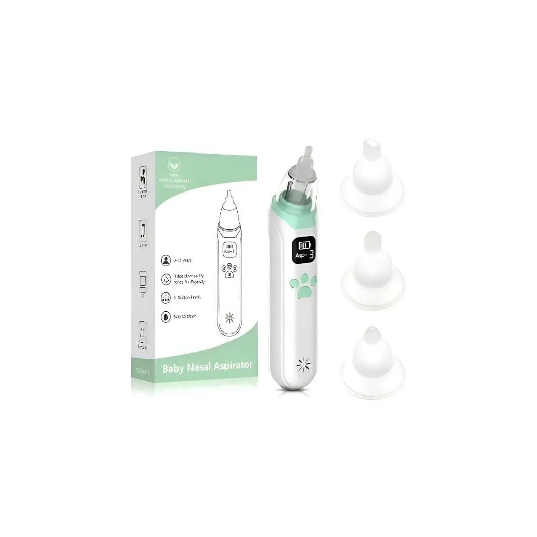 Aspirador Nasal Elétrico para Bebês Azul